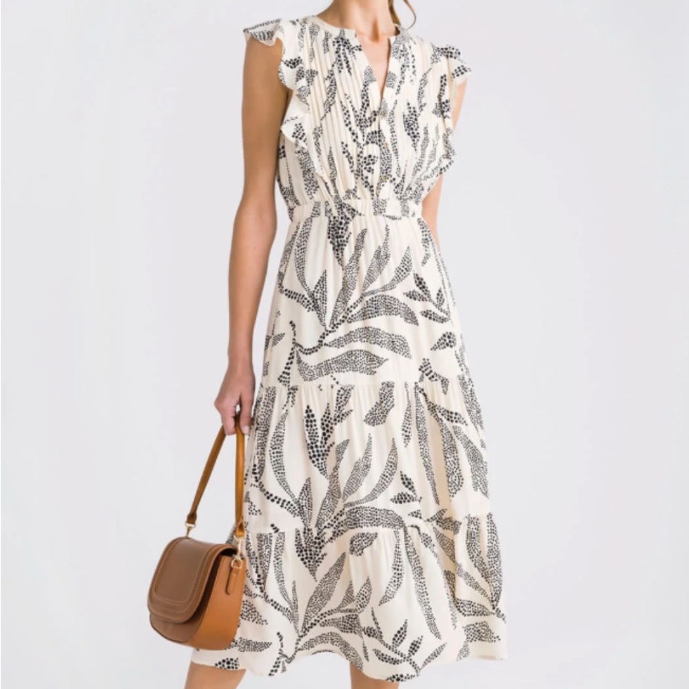 THML Black and White Patterned Dress